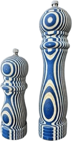 Island Bamboo Pakkawood Pepper Mill, Blue