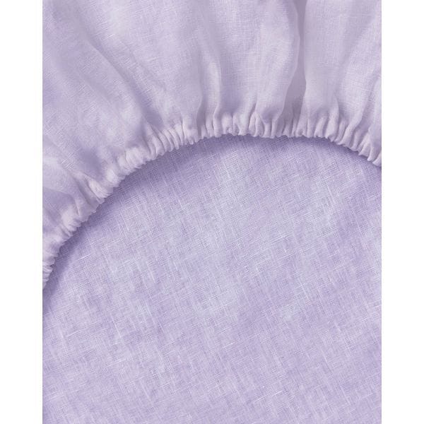 Linen Fitted Sheet - Wisteria