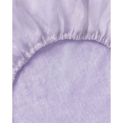 Linen Fitted Sheet - Wisteria