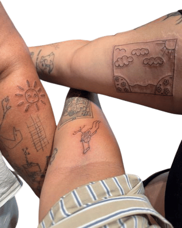 Doodle tattoos and otherwise bad b*tches
