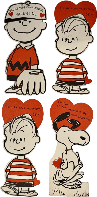 Vintage 1966 Peanuts Valentines