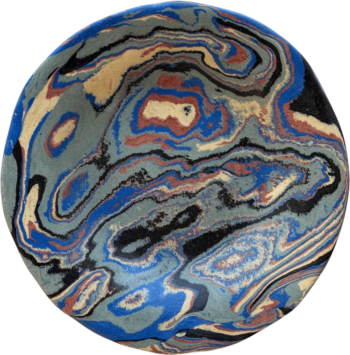 Handmade Marbled Plate