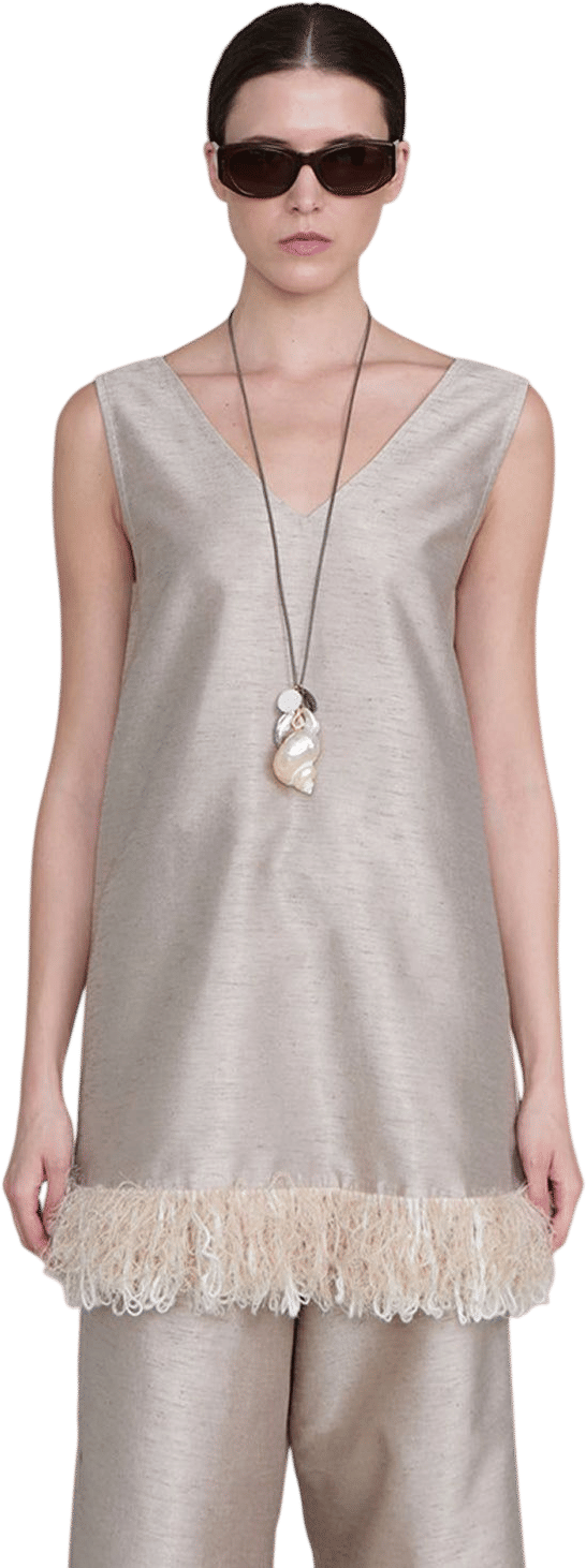 Tangled Yarn Dupioni Tank