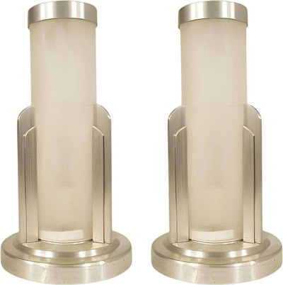 Machined Aluminum Cylinder Lamp Pair