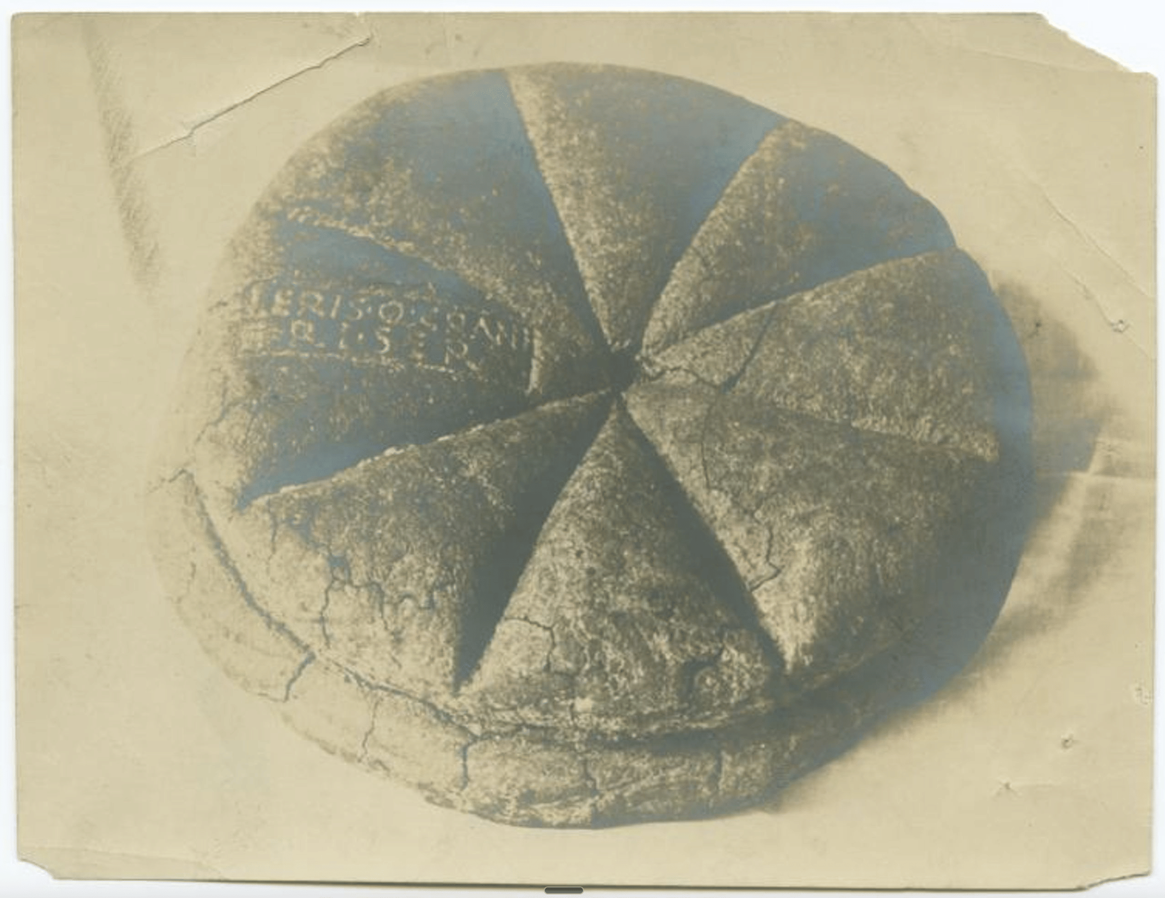 A loaf of bread from Pompeii