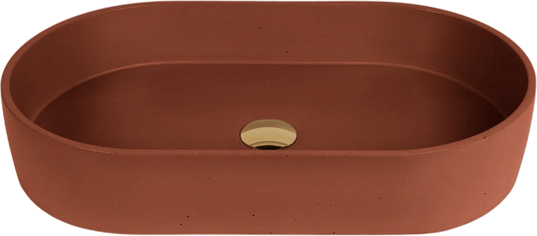 Concretti Terra Cotta Oval Sink