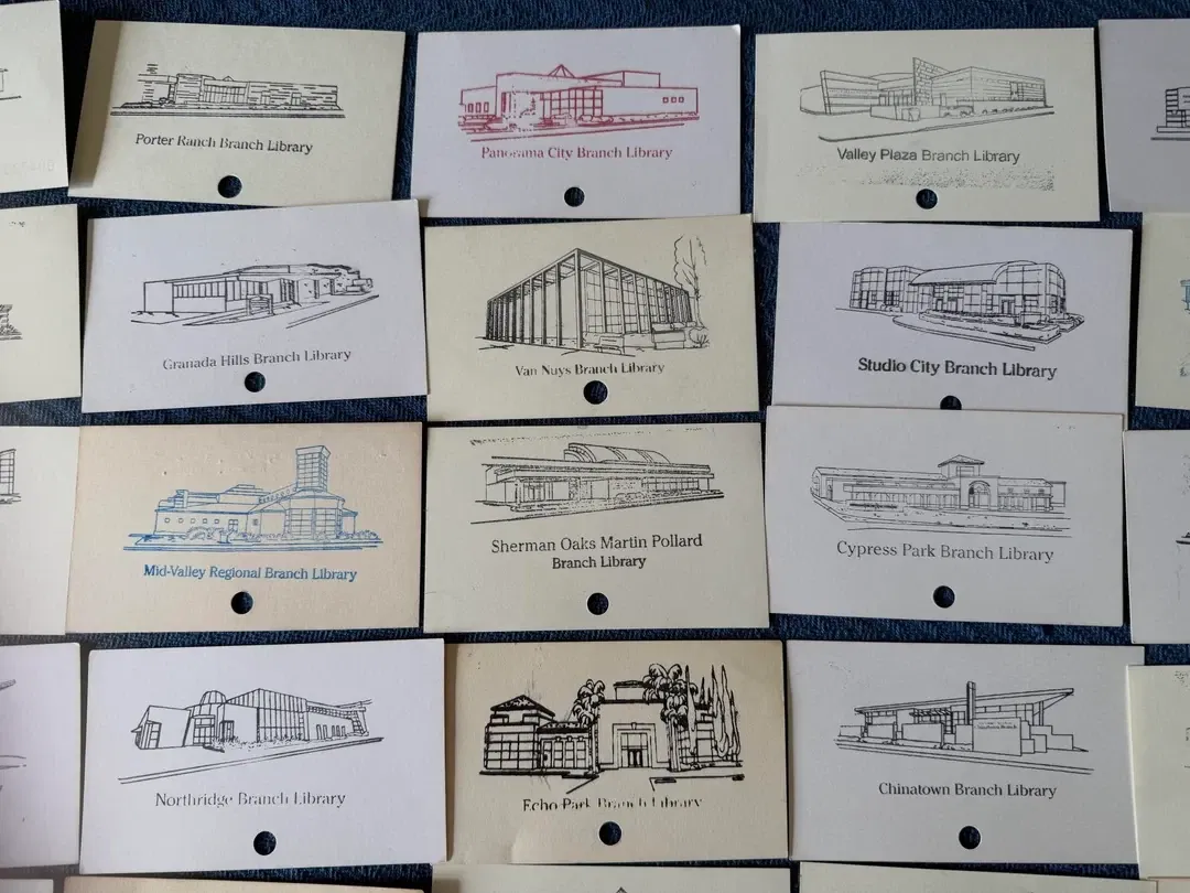 Los Angeles Public Library Location Stamps