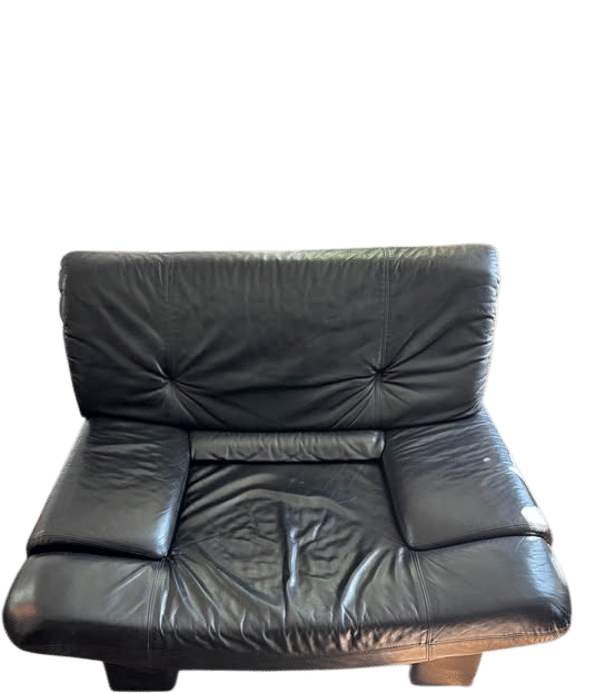 Vintage 1980s Nicoletti Italian Leather Chair