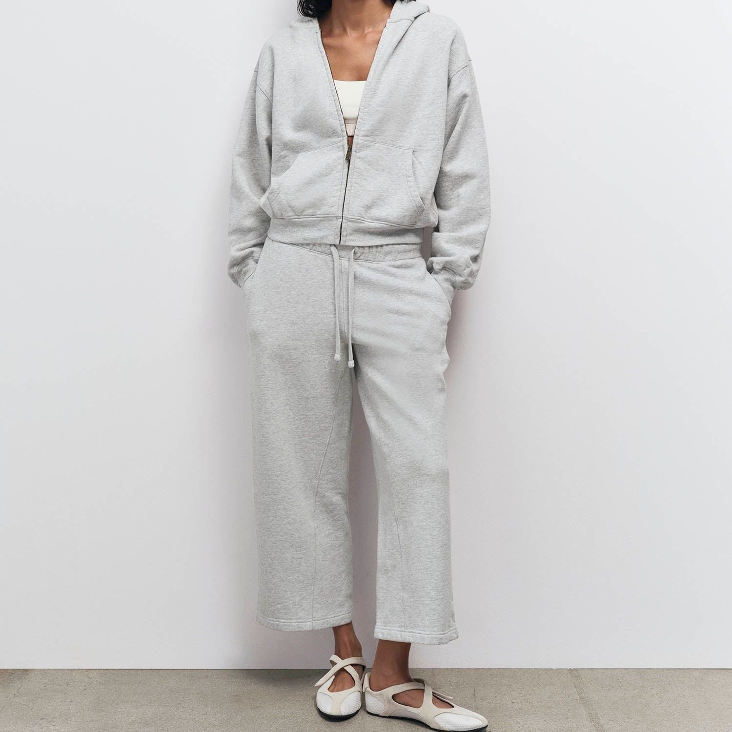 MATE the Label Organic Fleece Cropped Sweatpant
