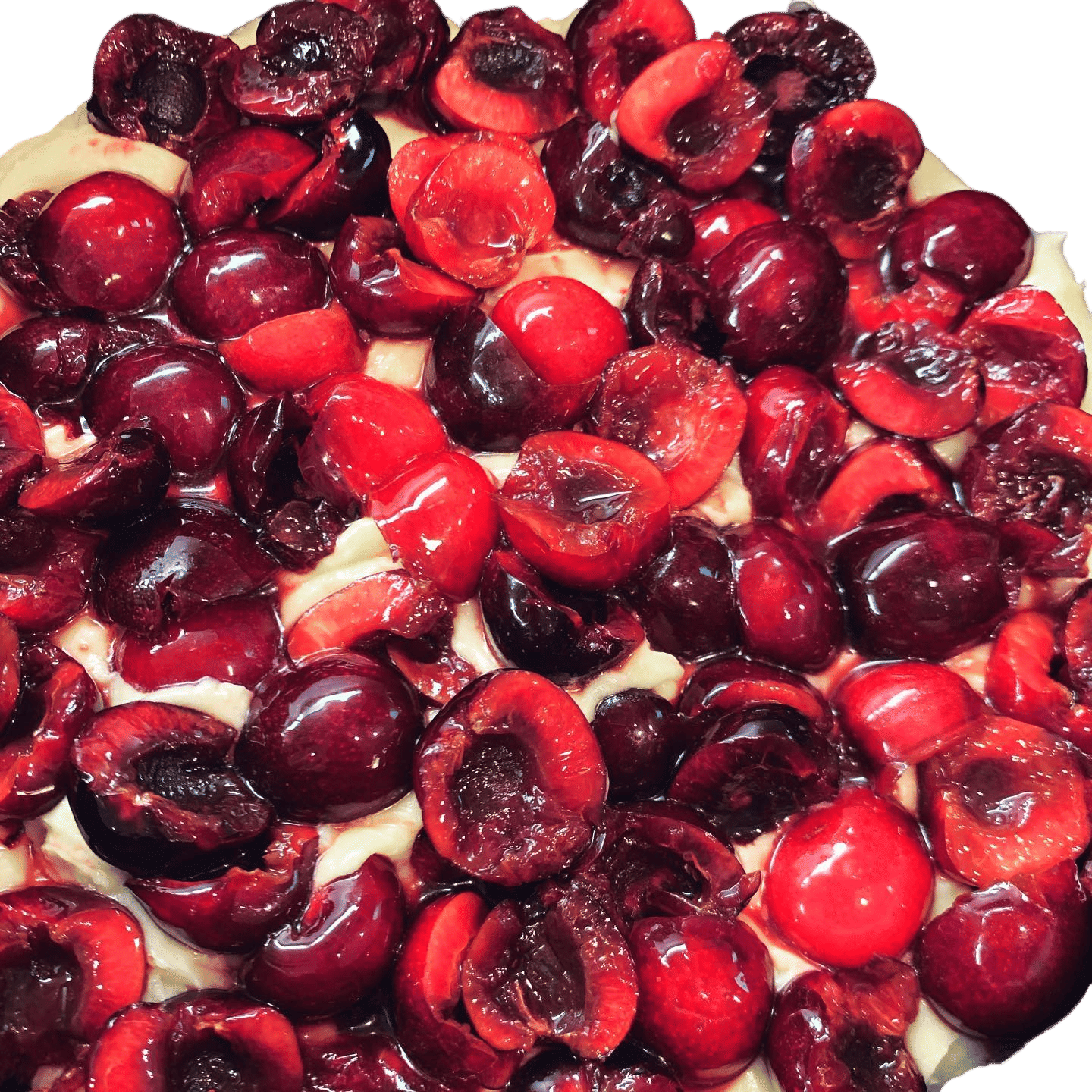 Summer stone fruit cake