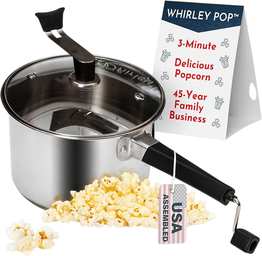 Whirley Pop 6 Quart Stainless Steel Popcorn Maker