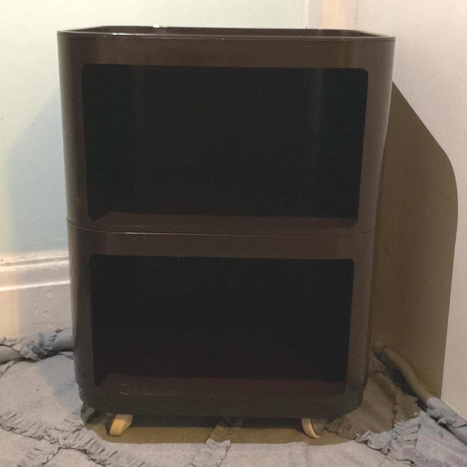 Kartell Vintage 1970s Brown Componibili Serving Trolley