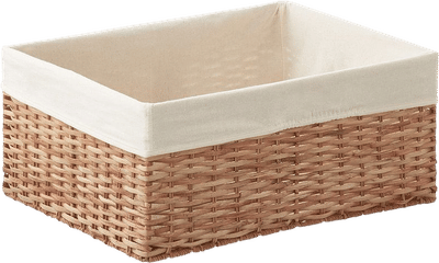 The Large Montauk Rattan Rectangular Bin