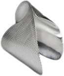 Georg Jensen Lamellae Twisted Cuff Bracelet Designed by Zaha Hadid