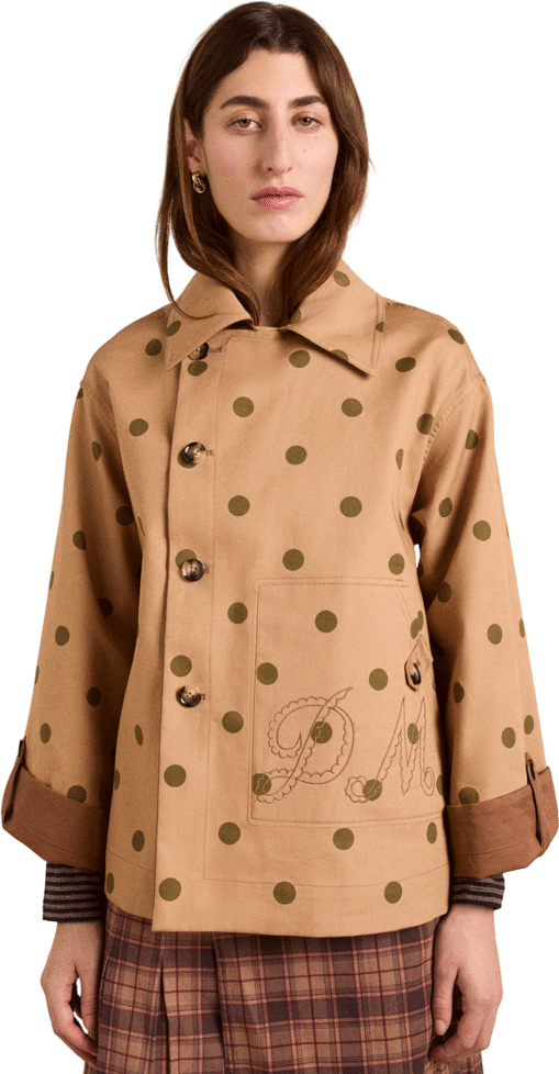 reversible jerry crop trench coat - camel spot