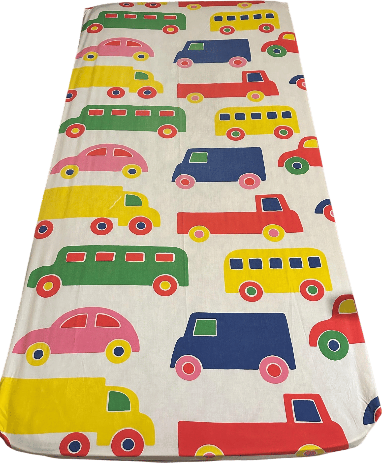 1970s Vintage Marimekko Oy Bo Boo cars twin sheet set
