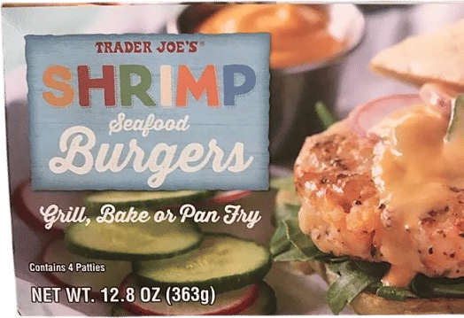 Trader Joe's Shrimp Seafood Burgers