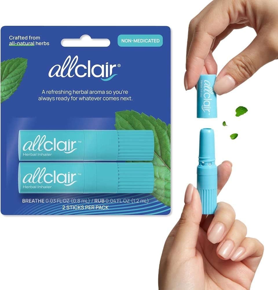 Allclair Nausea Relief Inhaler Stick, 2 Pack