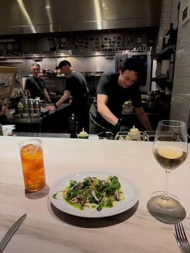The chef’s counter at Chambers