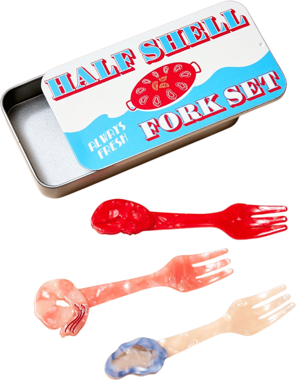 Half Shell Fork Set