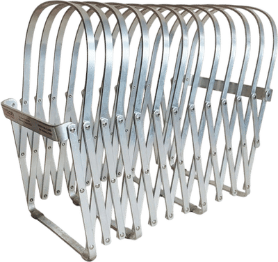 Vintage Extendable Accordion Magazine Rack
