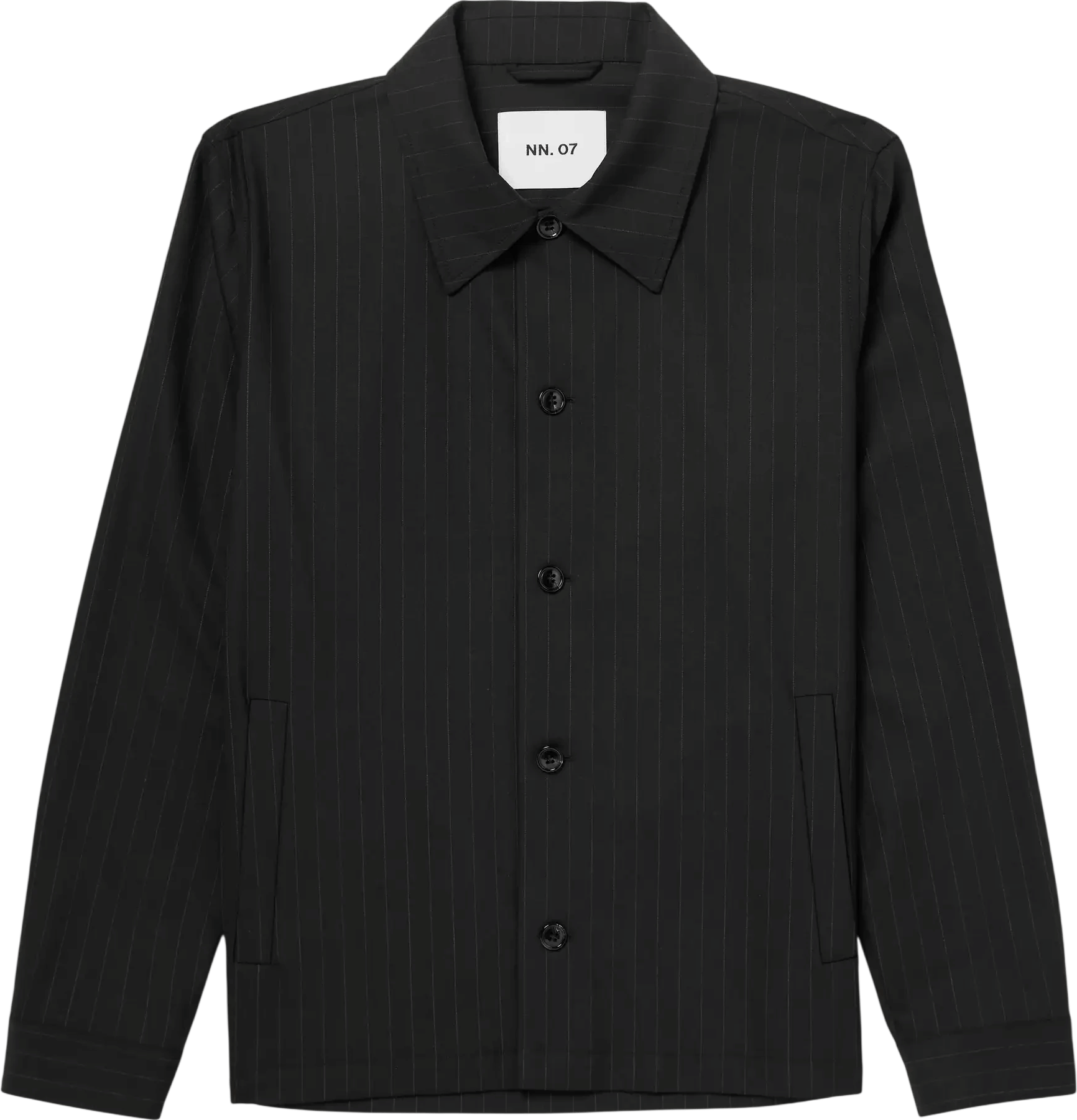 Zander Pinstriped Recycled Woven Jacket