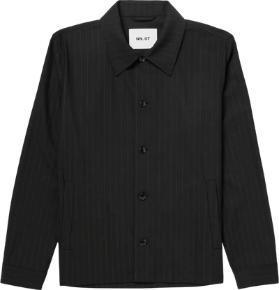 Zander Pinstriped Recycled Woven Jacket