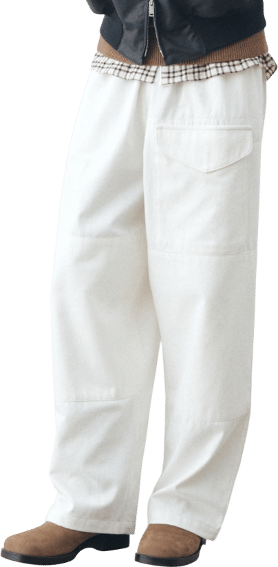 Studio Nicholson Nava Pant in Salt