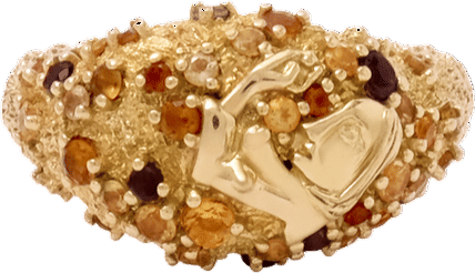 Carina Hardy 18K Pavé Dome Ring