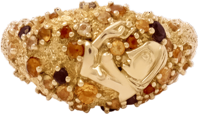 18K Pavé Dome Ring