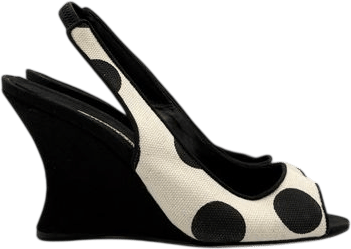 Manolo Blahnik Polka Dot Wedges