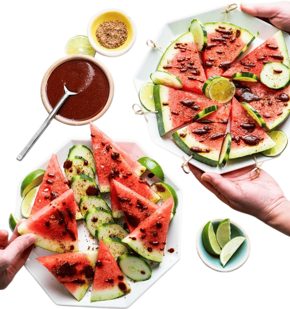 Watermelon with Chamoy and Tajin