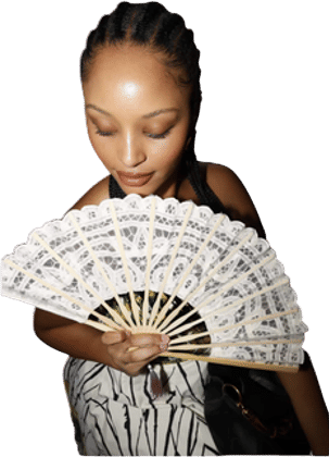 Hand Fan at the Function 