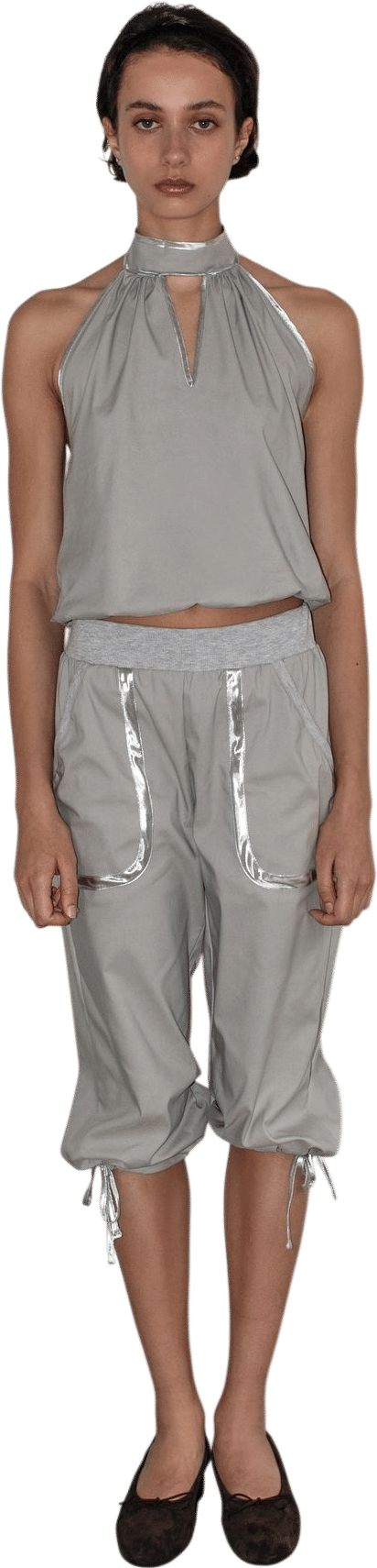 Lourdes Silver Pants