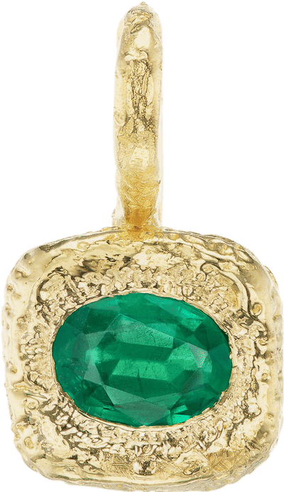 Reverie 14K Yellow Gold Emerald Pendant
