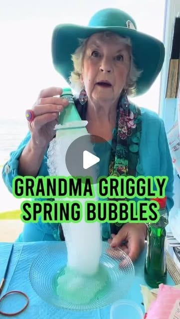 Water bottle and dish soap bubbles
