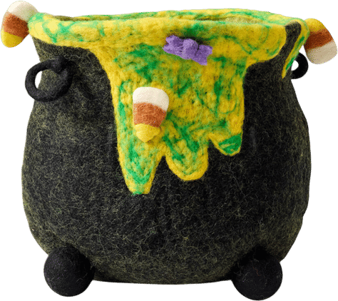 Felt Spooky Slime Candy Bowl
