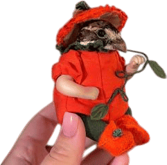 sparrow taxidermy doll