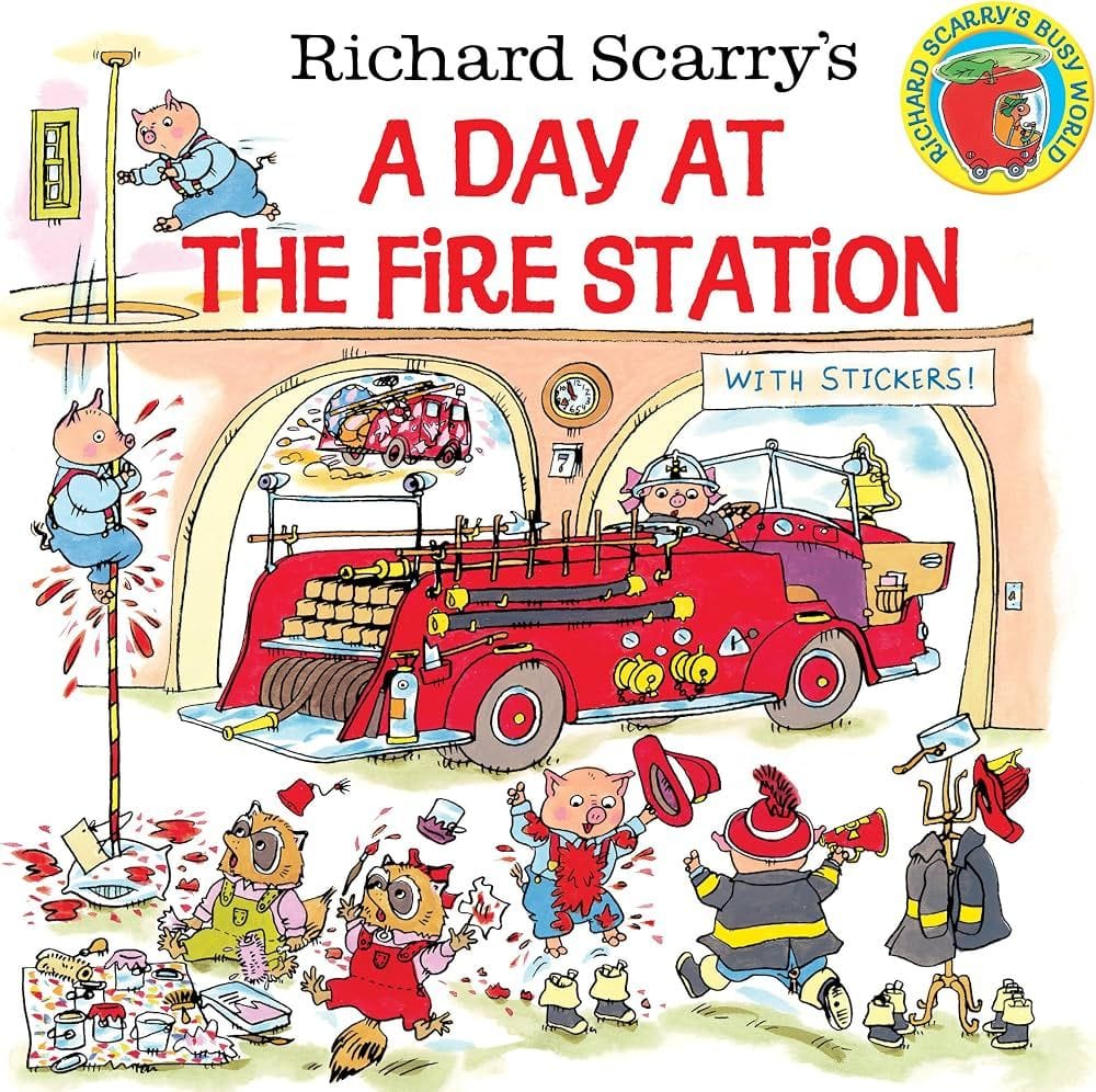 Richard Scarry's A Day at the Fire Station (Richard Scarry)