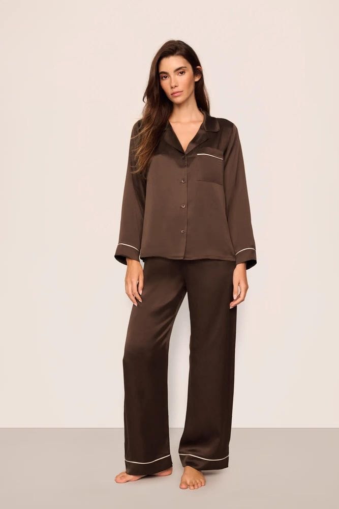 Inez Washable Silk Long PJ Set