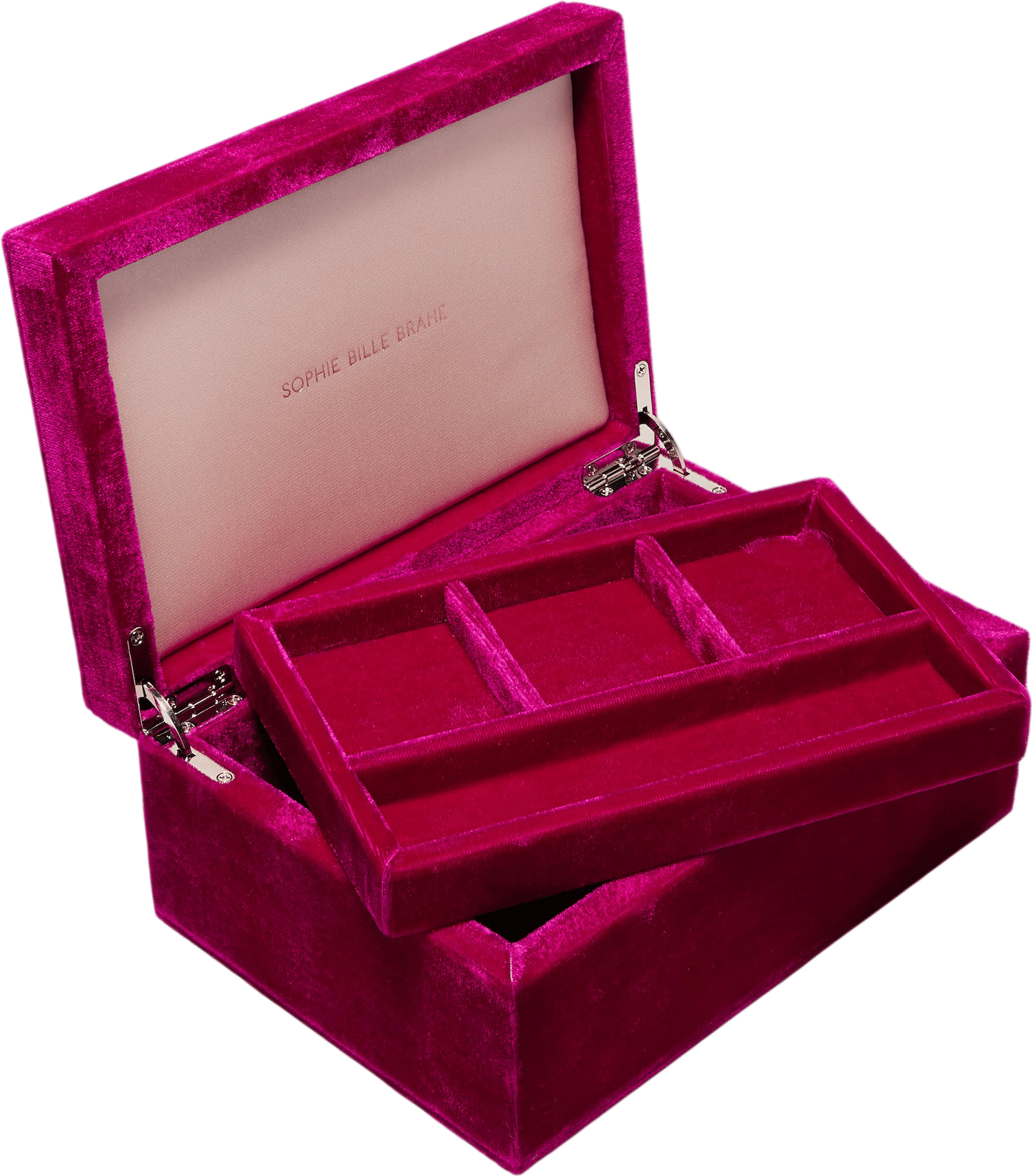 Trésor Grande velvet jewelry box