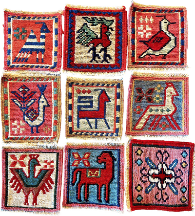 Wool Kilim Carpet Coasters