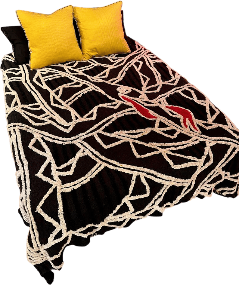 Ouroboros Chenille Bedspread