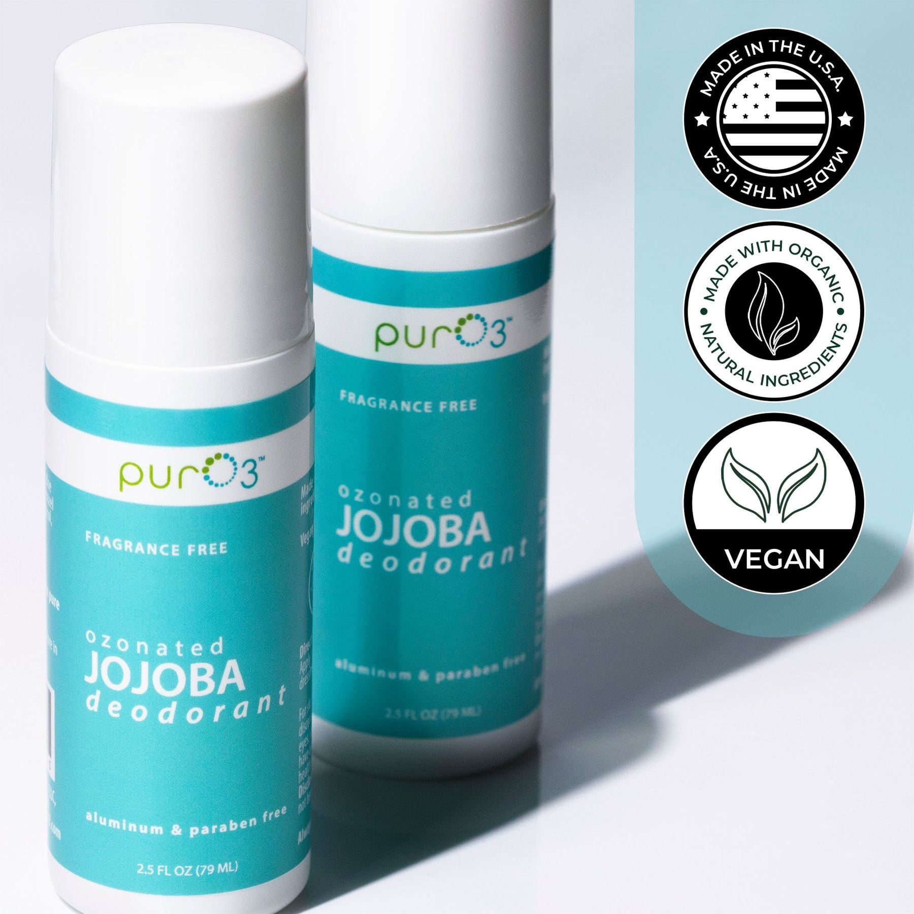 Ozonated jojoba deodorant