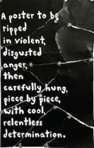 A poster to be ripped…