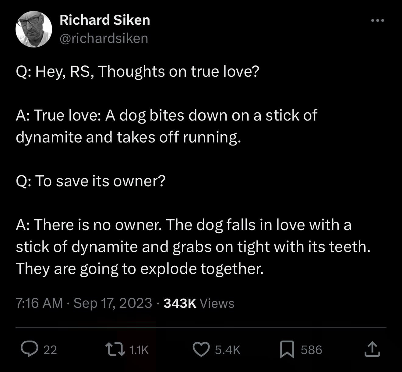 Richard Siken's Thoughts on True Love
