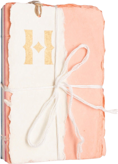 Pastel Rainbow Parchment Paper Journal