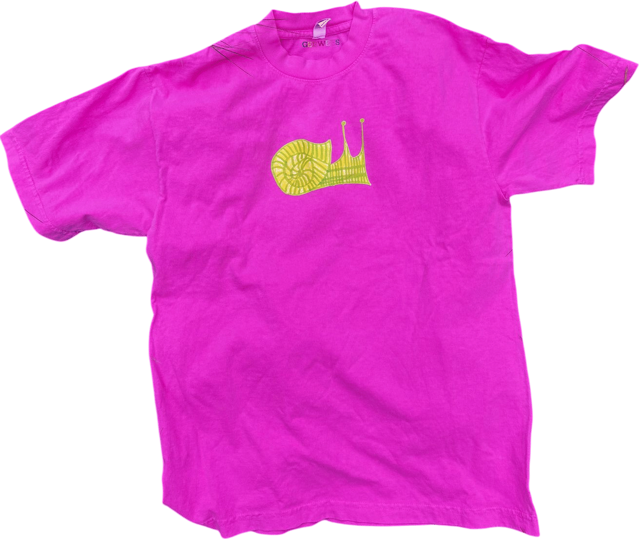 Geewees Snail Tee-Shirt - Paradise Pink