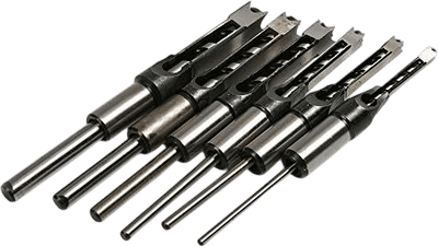 CSLU-Tool Woodworker Square Hole Drill Bits Mortising Chisel Set