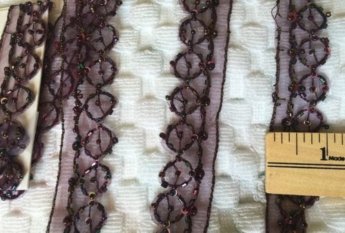 40 Inches Long Beaded Sequins Trims